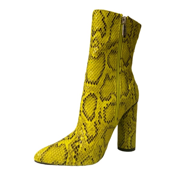 Cape Robin boots bright neon green snake skin boots 6.5 - Picture 2 of 6